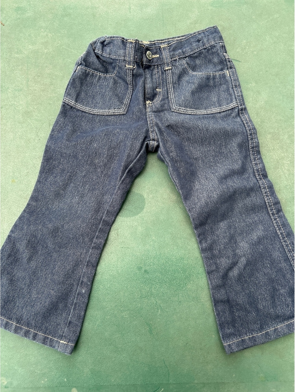 Wrangler Dark Blue Denim Jeans with Adjustable Waist